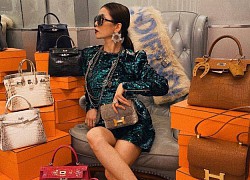 Lệ Quyên 1 mình ngồi giữa 10 chiếc túi Hermès, bộ đôi cá sấu bạch tạng siêu hiếm giá chục tỷ chiếm spotlight