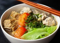 Món bún sườn chua cho bữa sáng ngon miệng