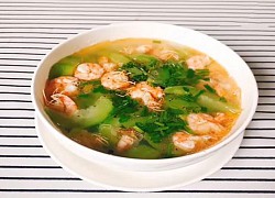 Món canh mướp nấu tôm ngọt mát cực đơn giản