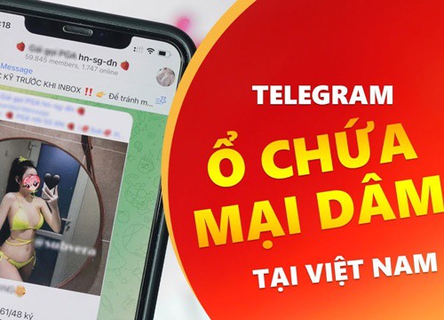 Telegram trở thành ổ chứa mại dâm tại Việt Nam