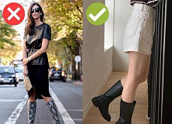 3 kiểu bốt lỗi mốt khó phối đồ nên tránh