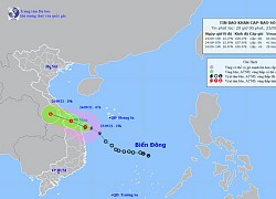 Bão số 6 trên vùng biển từ Quảng Trị đến Quảng Ngãi, nhiều nơi ở miền Trung mưa lớn