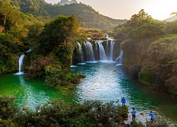 Chiêm ngưỡng 'thác Bản Giốc thu nhỏ' tuyệt đẹp ở Cao Bằng