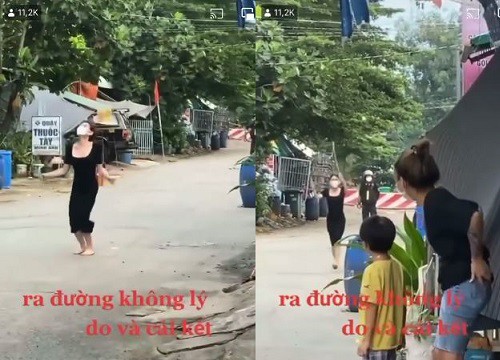 Clip: Ra đường không lý do, cô gái xinh đẹp bị phạt nhảy dây dưới sự 'giám sát' của bà con hàng xóm