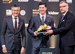 Lewandowski nhận danh hiệu Chiếc giày Vàng châu Âu