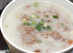 Món cháo thịt bằm cho cả nhà ăn sáng