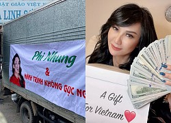 Vợ cũ Bằng Kiều làm từ thiện dưới tên Phi Nhung, gửi quà đến bà con