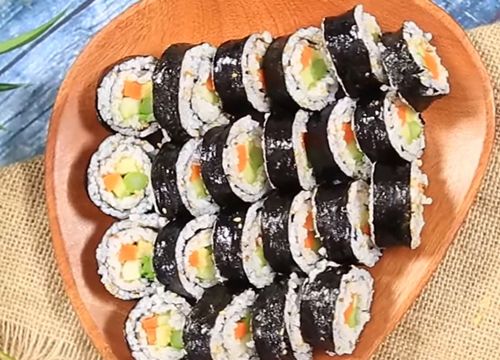 3 cách làm kimbap chay thanh đạm thơm ngon đơn giản tại nhà