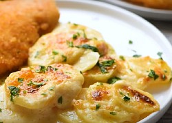 Cách làm khoai tây nướng phô mai kiểu Pháp &#8211; Potatoes gratin béo thơm