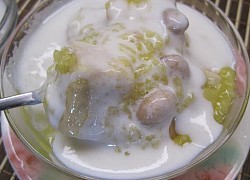 Cách nấu chè đậu trắng khoai môn nước cốt dừa thơm bùi béo
