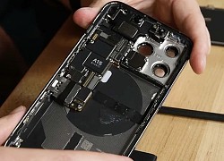 Cận cảnh viên pin hình chữ L bên trong iPhone 13 Pro