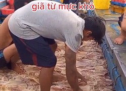 Cảnh làm mực khô trên biển khiến dân tình tranh cãi vì quá mất vệ sinh, ai hay ăn tốt nhất đừng nên xem