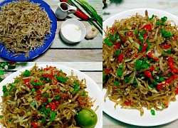 Món cá cơm rim tỏi ớt đưa cơm ngày se lạnh