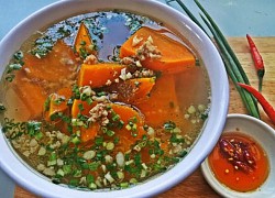 Món canh bí đỏ thịt bằm ngọt thanh