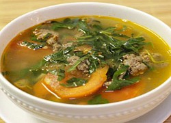 Món canh thịt bò cà chua ngon mê ly