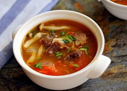 Món canh thịt bò nấu nấm ngon bổ dưỡng