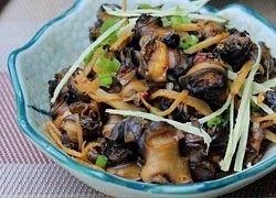 Món ốc bươu kho gừng đậm đà ngon tuyệt