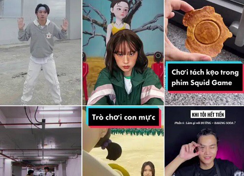 Trò chơi đẫm máu của Squid Game thành trend "cười xỉu" trên TikTok, clip nào cũng kiếm triệu view!