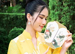 Áo dài gấm và lụa cho mùa Tết 2022 rực rỡ của Lê Ngọc Lâm