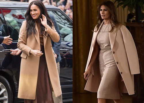 Meghan Markle 5 lần 7 lượt bị bà Melania Trump "chém đẹp" khi lên đồ na ná