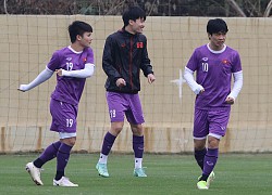 Tuyển Việt Nam hứng khởi trong buổi tập đầu tiên năm 2022