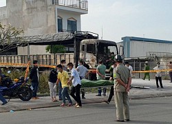Xe tải bốc cháy lúc rạng sáng, một thanh niên tử vong trong ca bin