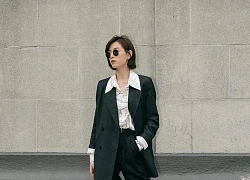 11 cách diện blazer đen đẹp long lanh dịp Tết