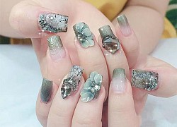 20 mẫu nail màu xanh đẹp nổi bật sang trọng dẫn đầu xu hướng hiện nay