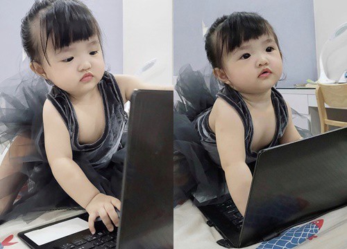 Ái nữ nhà Đông Nhi chăm chỉ học online, outfit công chúa chặt chém khiến dân tình xỉu ngang!