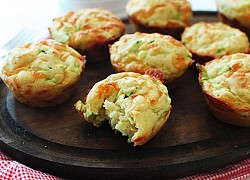 Món bánh muffin bí xanh vị bơ tỏi mềm ngon ngất ngây