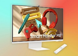 Samsung ra mắt Smart Monitor M8: Thiết kế như iMac, 4K 32 inch, tích hợp webcam, có USB-C 60W