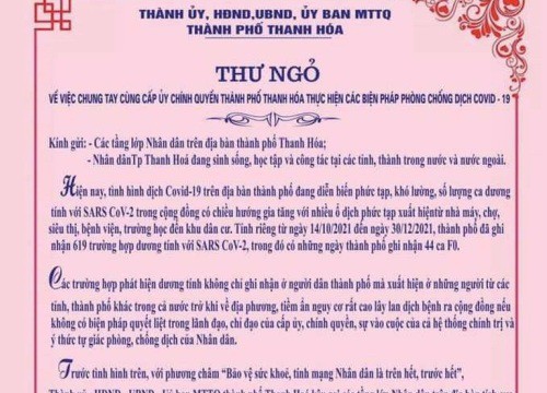 Thành phố Thanh Hóa nói gì về thông tin "cấm công dân về quê ăn Tết"?