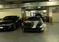 Thiếu gia 9X Hà Nội tậu hàng hiếm Ferrari 812 Superfast với ngoại thất dị, garage còn chiếc Rolls-Royce Cullinan Black Badge gây chú ý