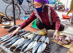 Làng nghề nướng cá nơi cửa biển Ngư Lộc (Thanh Hóa) tất bật vào vụ Tết