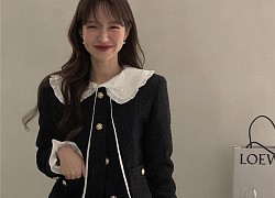 4 cách mặc áo vải tweed trẻ trung, thanh lịch để chị em không bị &quot;đóng khung&quot; style Tết này