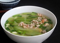 Canh bầu thịt băm ngon ngọt cho tiết trời hanh khô