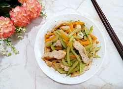 Chả mực xào rau củ