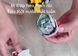 Đập heo đất tí hon đón Tết, gia chủ khiến dân tình ngỡ ngàng vì phần ruột bên trong