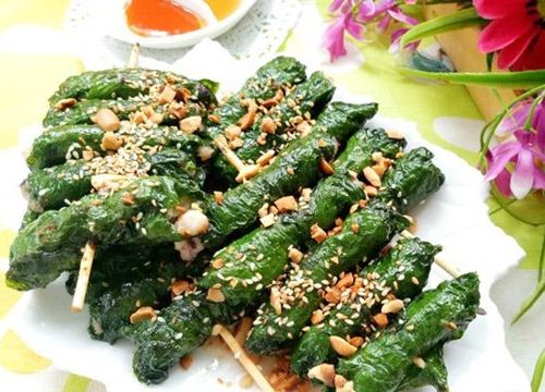 Món ngon mỗi ngày: Chả mực cuốn lá lốt đậm đà đưa cơm