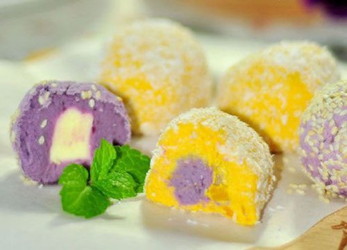 Bánh Mochi khoai lang chay mới lạ và hấp dẫn