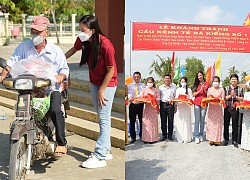 Á hậu Kim Duyên đại diện trao tặng cầu dân sinh