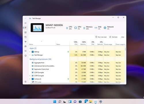 Sau gần 10 năm, Microsoft mới tân trang lại Task Manager trên Windows 11