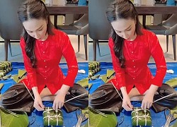 Quỳnh Thư khoe 'nữ công gia chánh' giữa bão ái tình