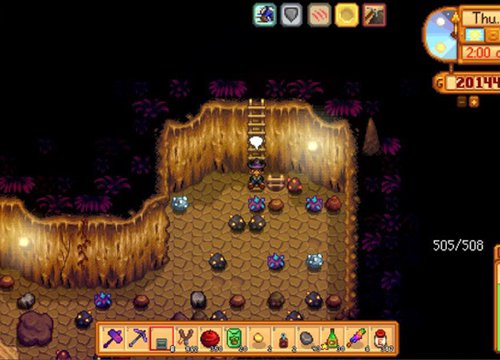 Vượt qua hàng trăm thử thách, game thủ xuống đến tầng thứ 1000 của Stardew Valley