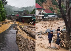 Nhà cửa, trụ sở làm việc tan hoang sau cơn lũ ống lịch sử ở Nghệ An