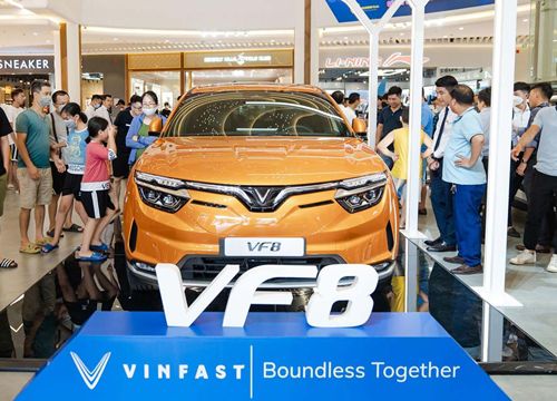 VinFast trưng bày và lái thử ô tô điện VF 8 tại 7 tỉnh, thành phố