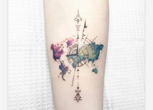 15 mẫu hình xăm la bàn cho nam nữ đẹp, ý nghĩa, hot trend nhất