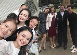 Trường Giang hiếm hoi xuất hiện chung khung ảnh với gia đình vợ