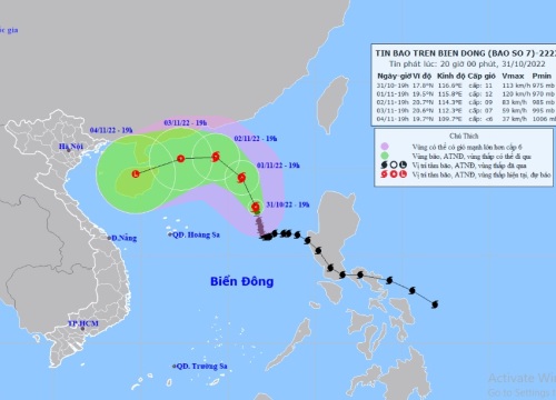 Bão số 7 còn mạnh lên, dừng cấp phép máy bay, tàu thuyền đi vào vùng nguy hiểm