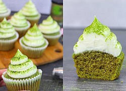 Cách làm bánh cupcake trà xanh matcha ngon xốp mịn không cần lò